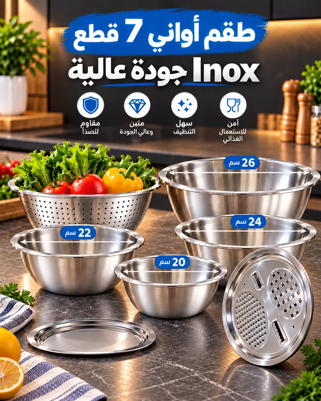 طقم أواني 7 قطع